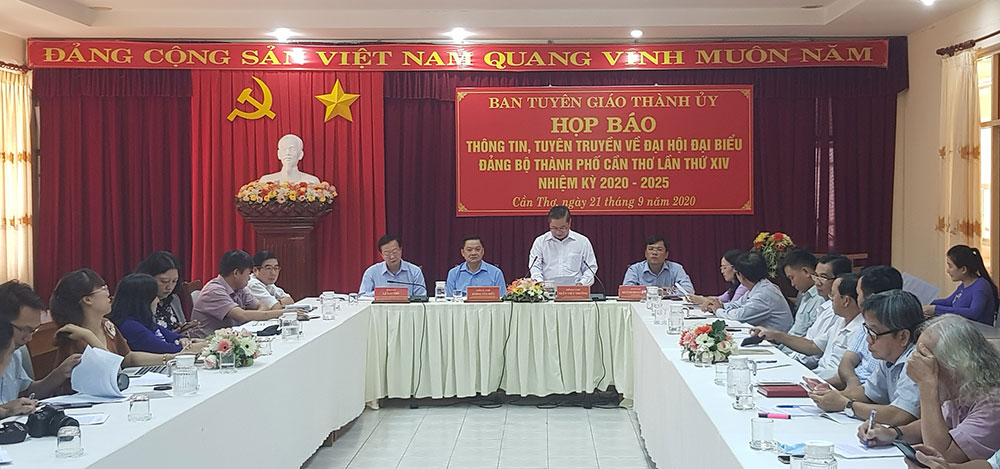 Cần Thơ thông tin về công tác tổ chức Đại hội Đại biểu Đảng bộ thành phố lần thứ XIV, nhiệm kỳ 2020-2025


